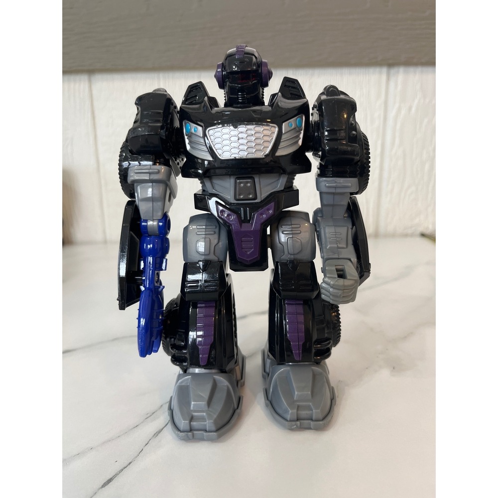 Hap P Kid Robot Action Figure Transformer Style Toy Black Purple Blue‎